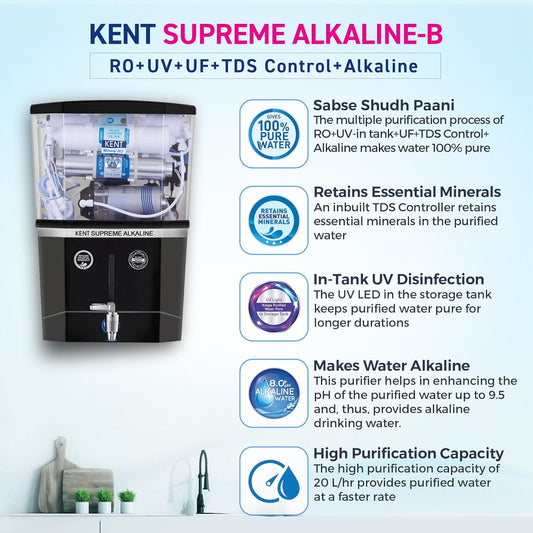 KENT Supreme Alkaline RO Water Purifier |