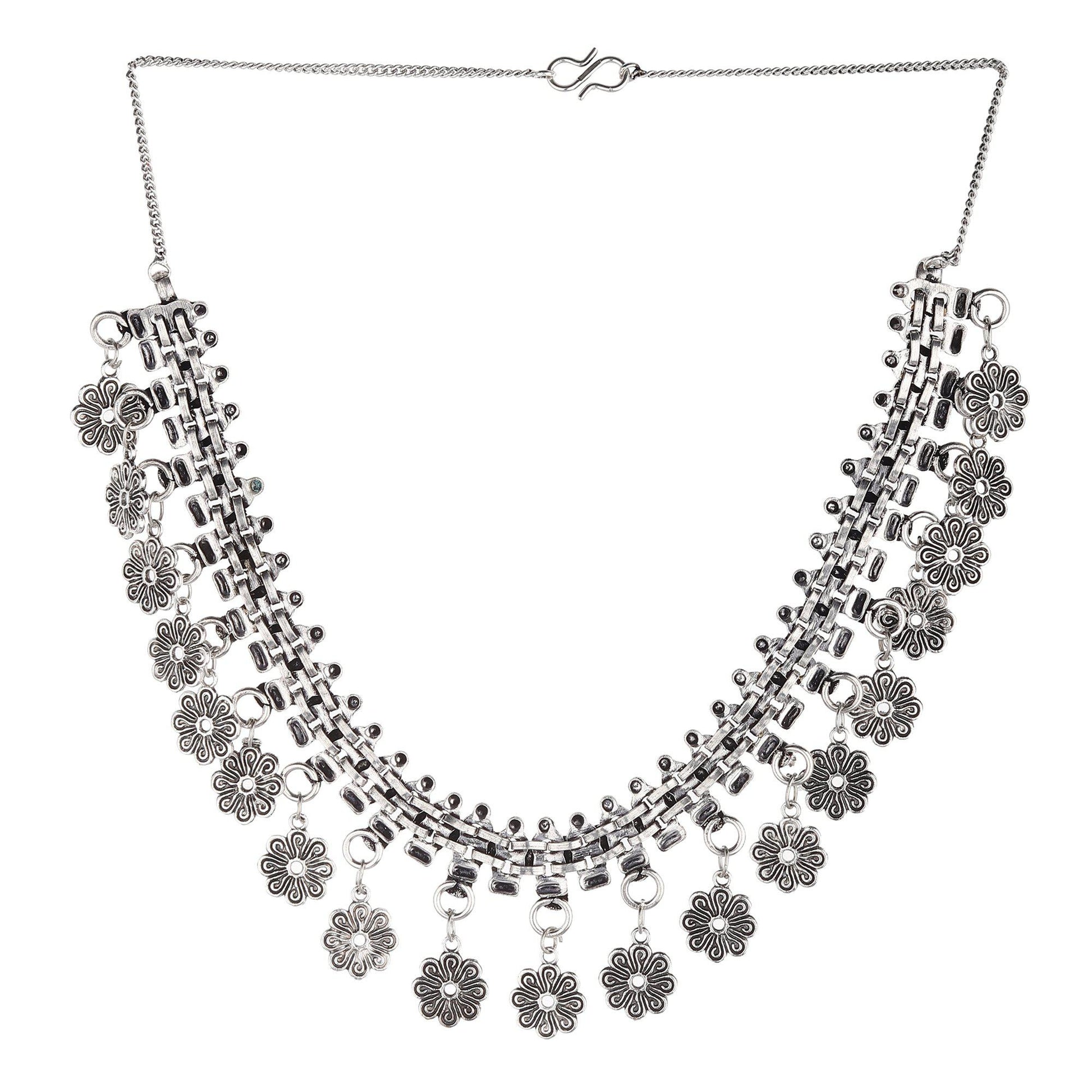 Elegant Floral Choker Necklace-Necklace-ONESKYSHOP
