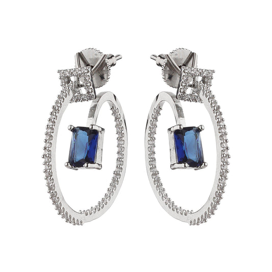 Hoop Shape Diamond Cut Earrings-Necklace-ONESKYSHOP