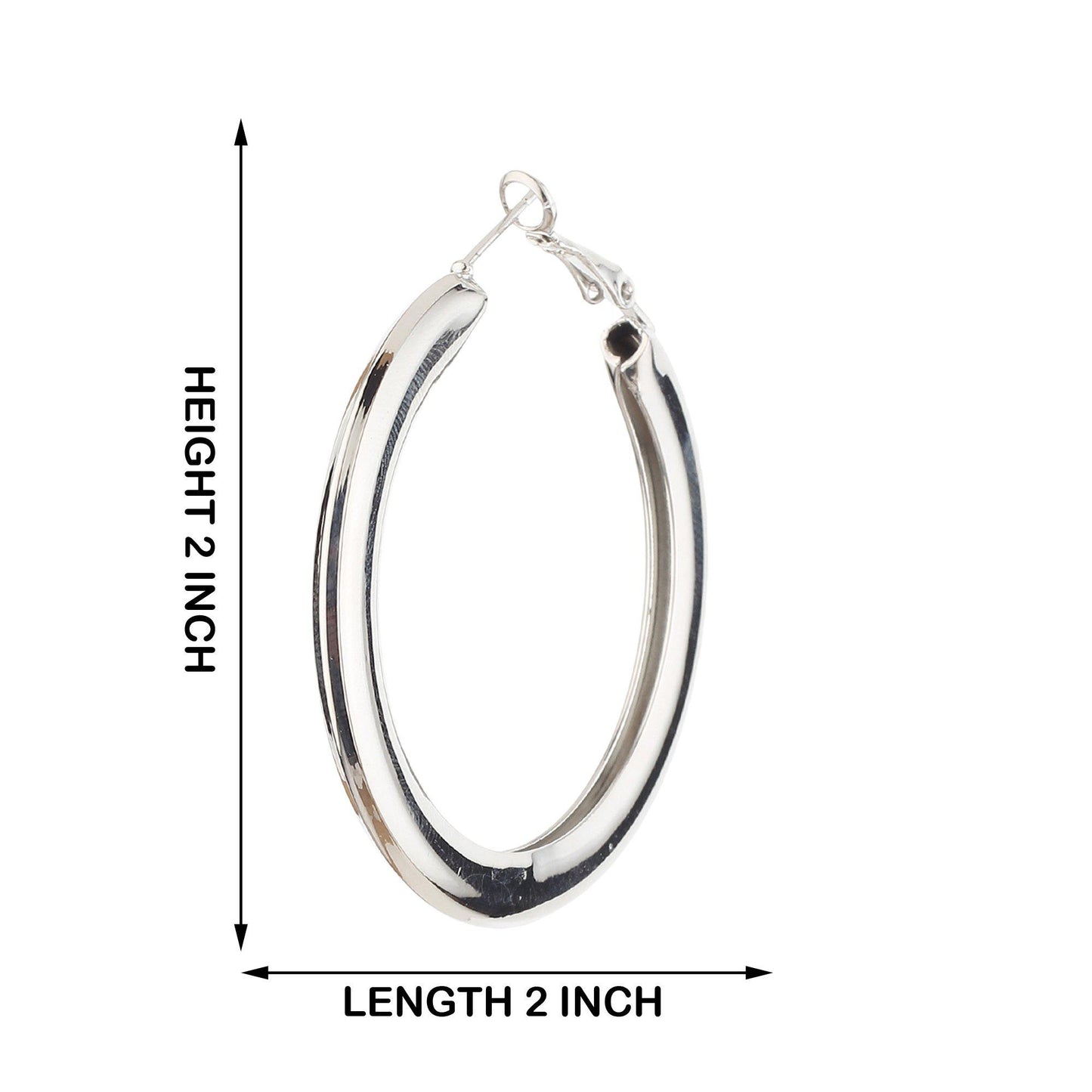 Korean Silver Loop Earrings-ONESKYSHOP