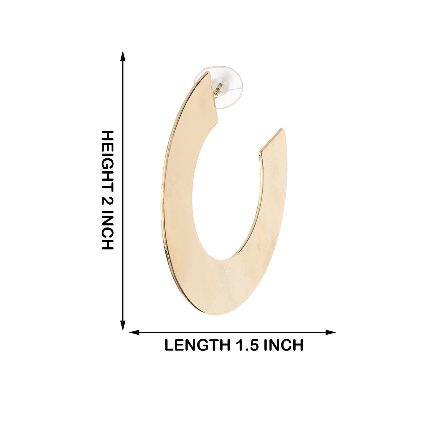 Geometric Designer Hoop Earrings-Earrings-ONESKYSHOP