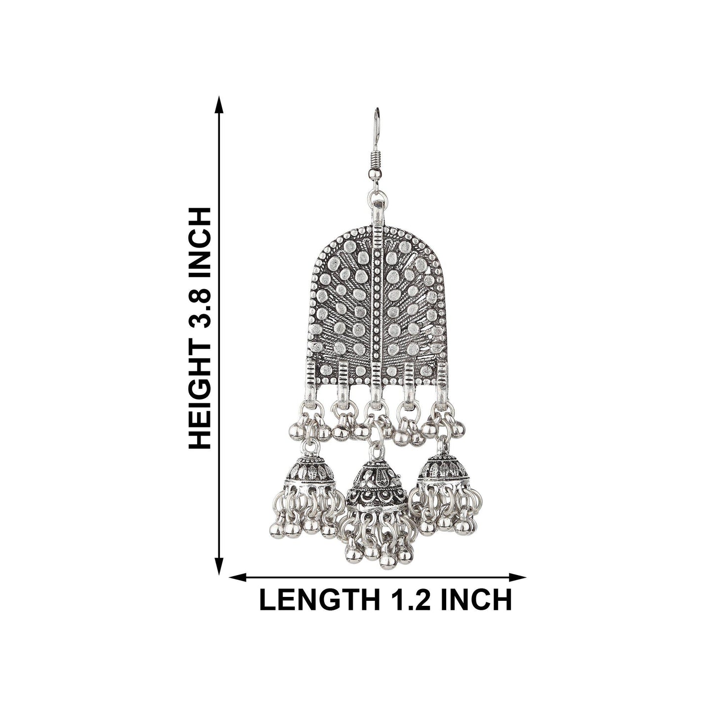 Bell Shape Hanging Ethnic Earrings-Earrings-ONESKYSHOP