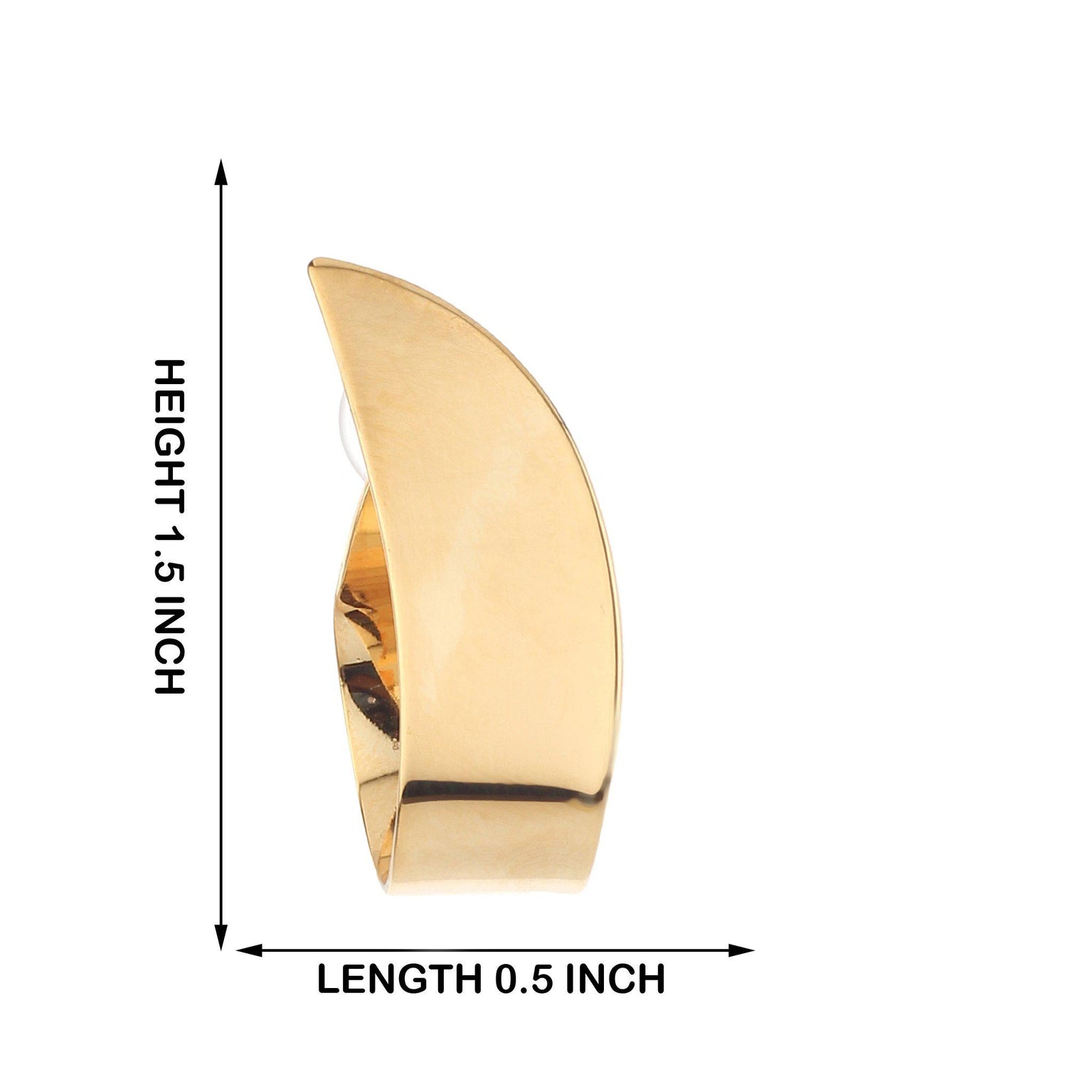 Designer Curve Shape Korean Earrings-Earrings-ONESKYSHOP