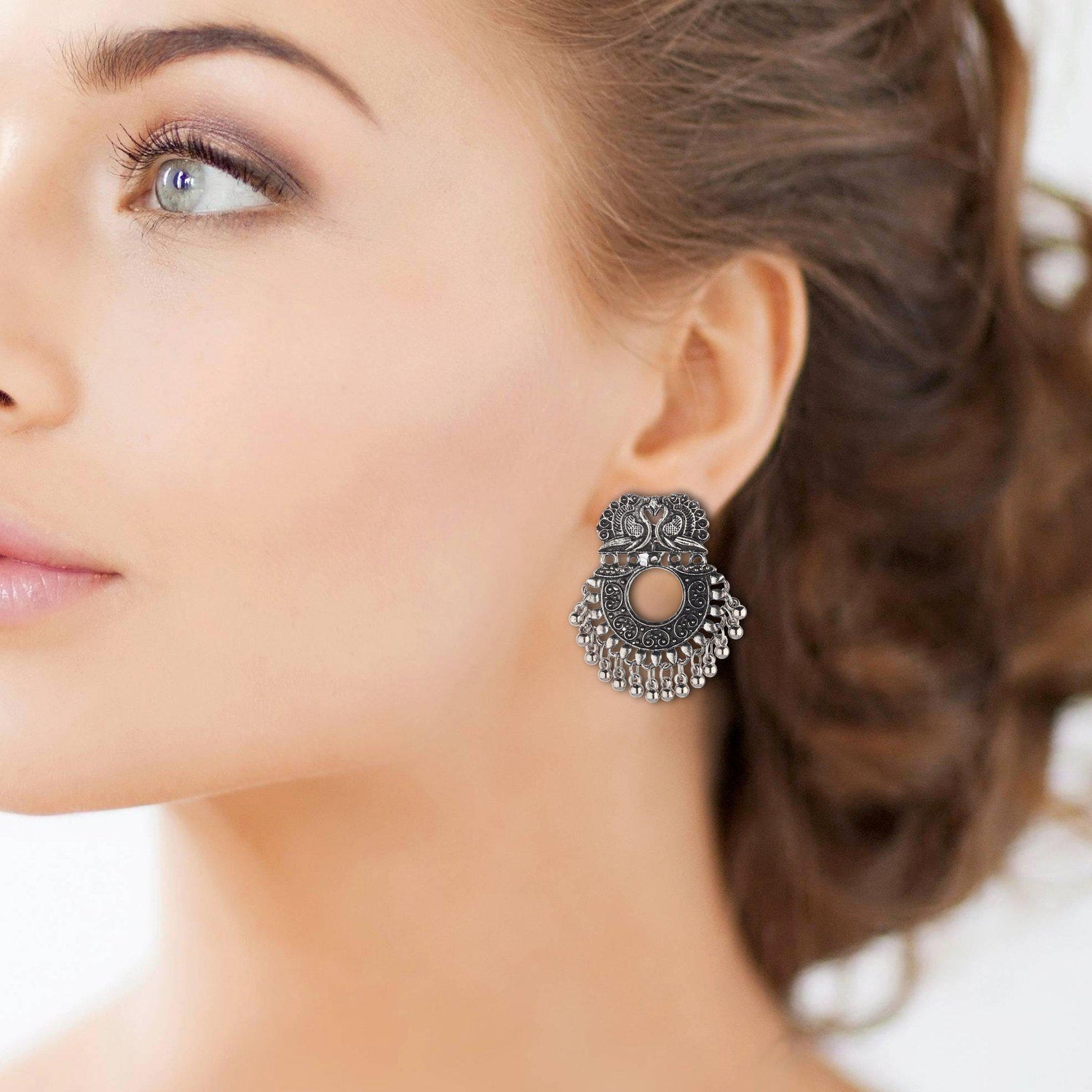 Oxidised Stylish Fancy Party Wear earrings-Earrings-ONESKYSHOP