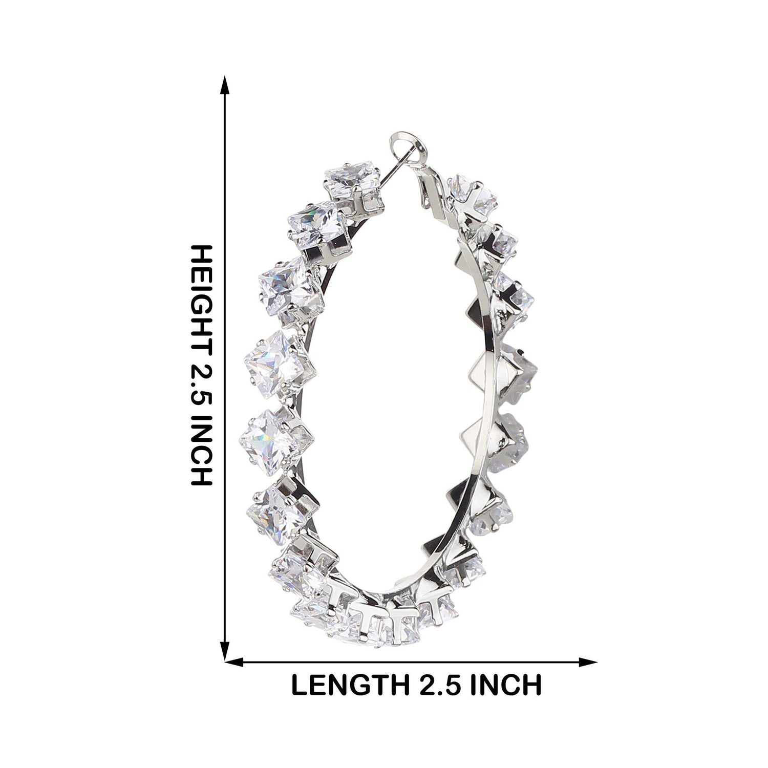Korean Designer Diamond Cut Earrings-Earrings-ONESKYSHOP