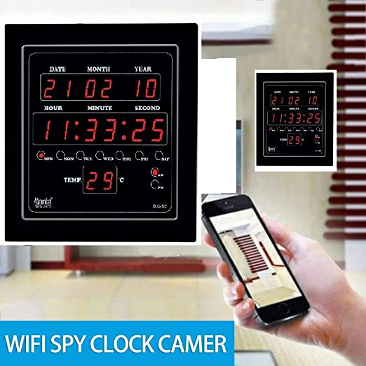 Secret Digital Wall Clock Camera