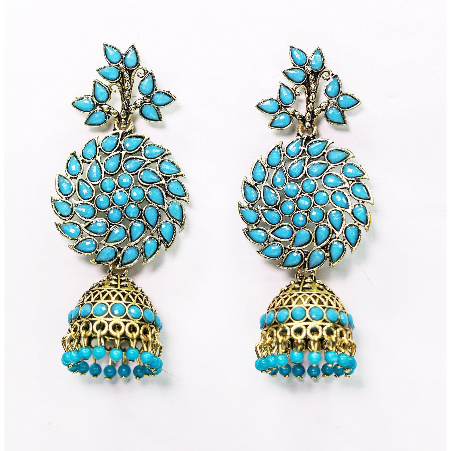 Blue Ethnic Earrings