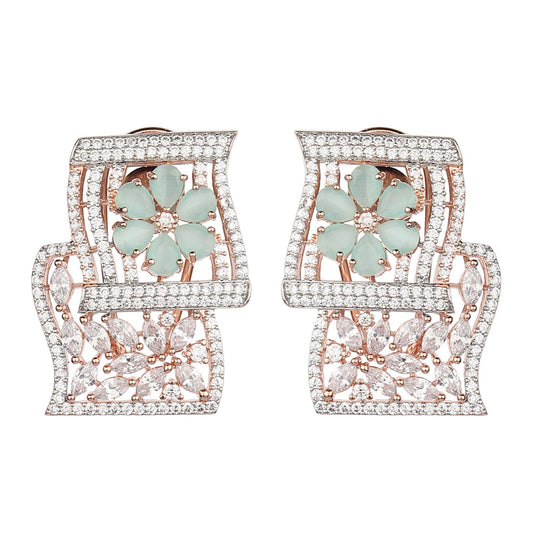 Double Square Elegant Studded Earrings-Earrings-ONESKYSHOP