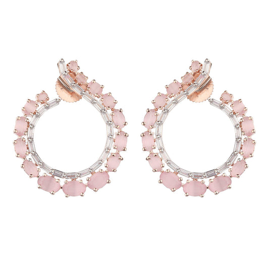 Circle Shape Studded Earrings-Earrings-ONESKYSHOP