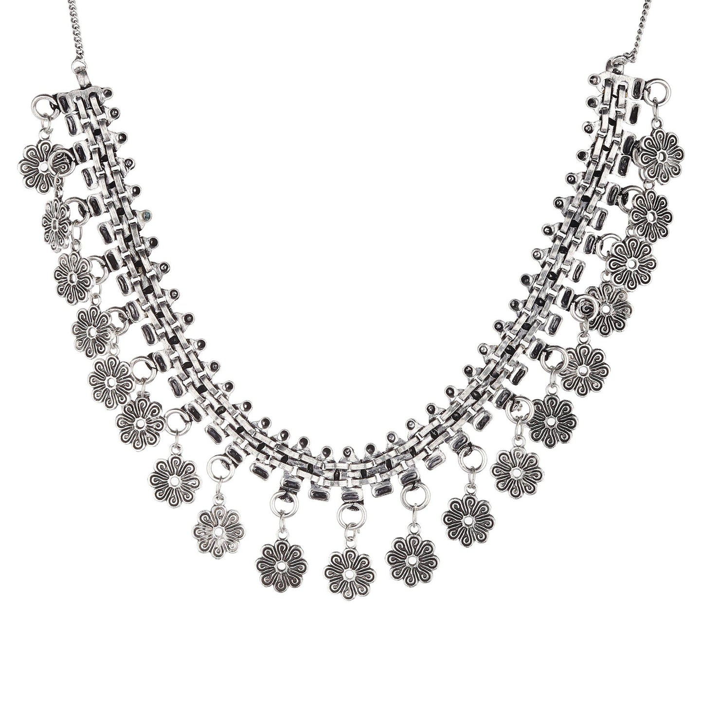 Elegant Floral Choker Necklace-Necklace-ONESKYSHOP