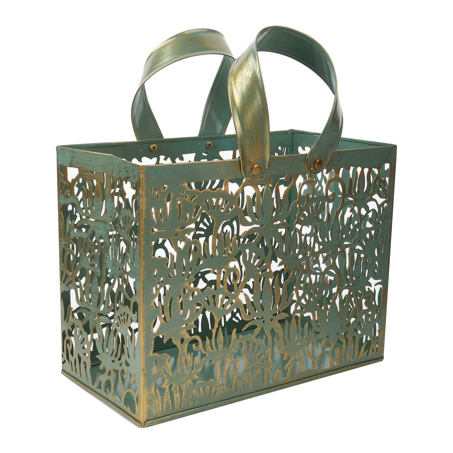 Gift Hamper In Modern Basket Bag-Iron Basket Bag-ONESKYSHOP
