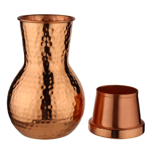 Hammered Design Copper Curve Shape Tumbler-Copper Tumbler-ONESKYSHOP
