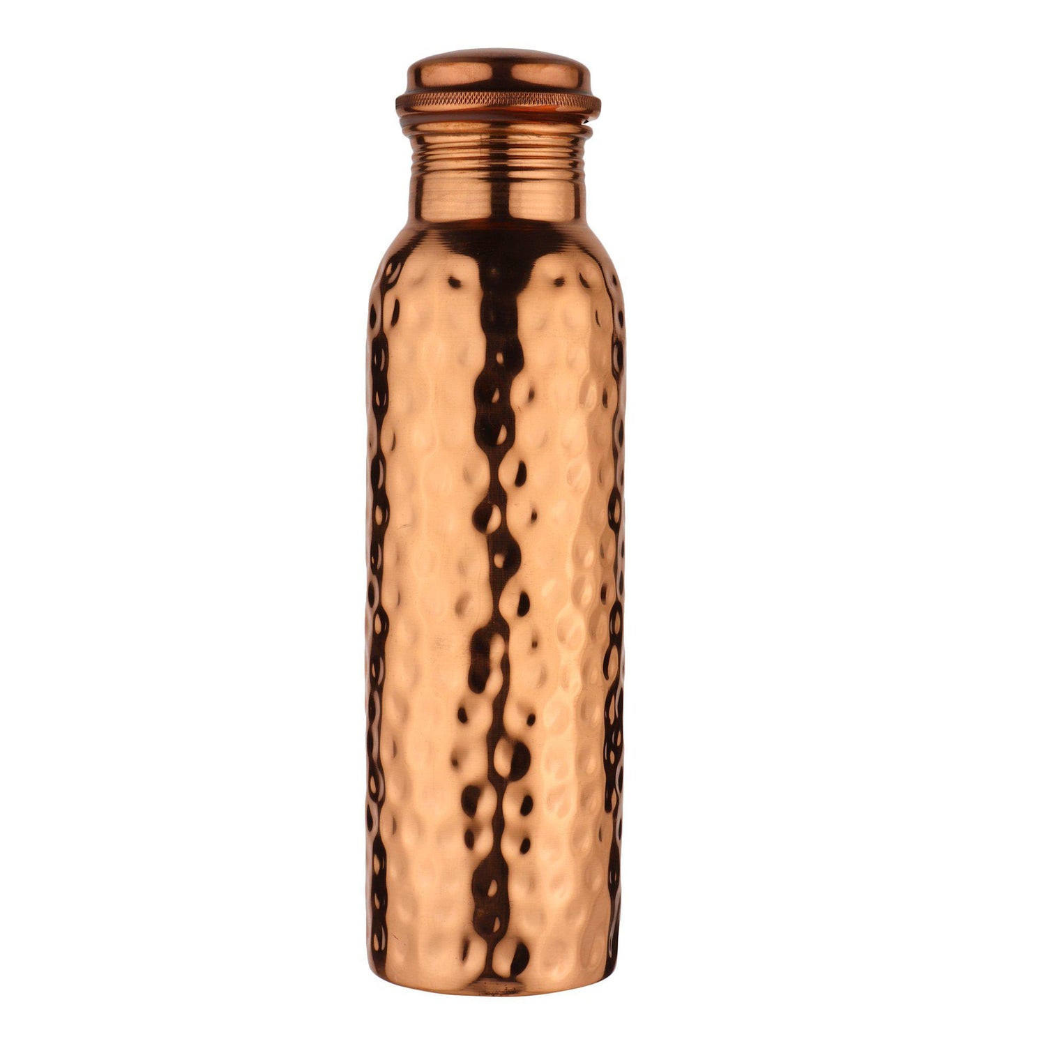Hammered Style Diamond Cut Copper Bottle-Diamond Cut Copper Bottle-ONESKYSHOP
