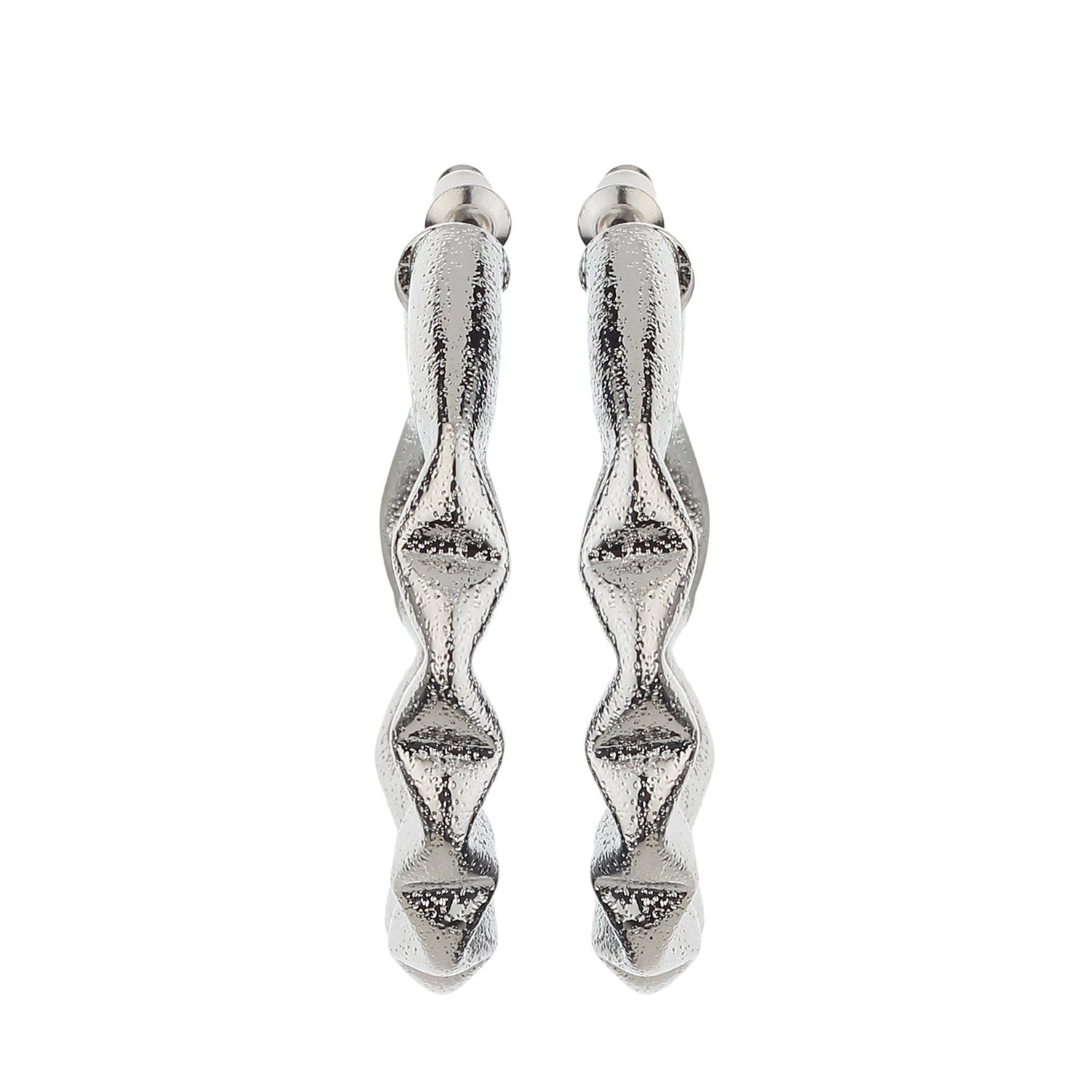Korean Silver Hoop Earrings-Earrings-ONESKYSHOP