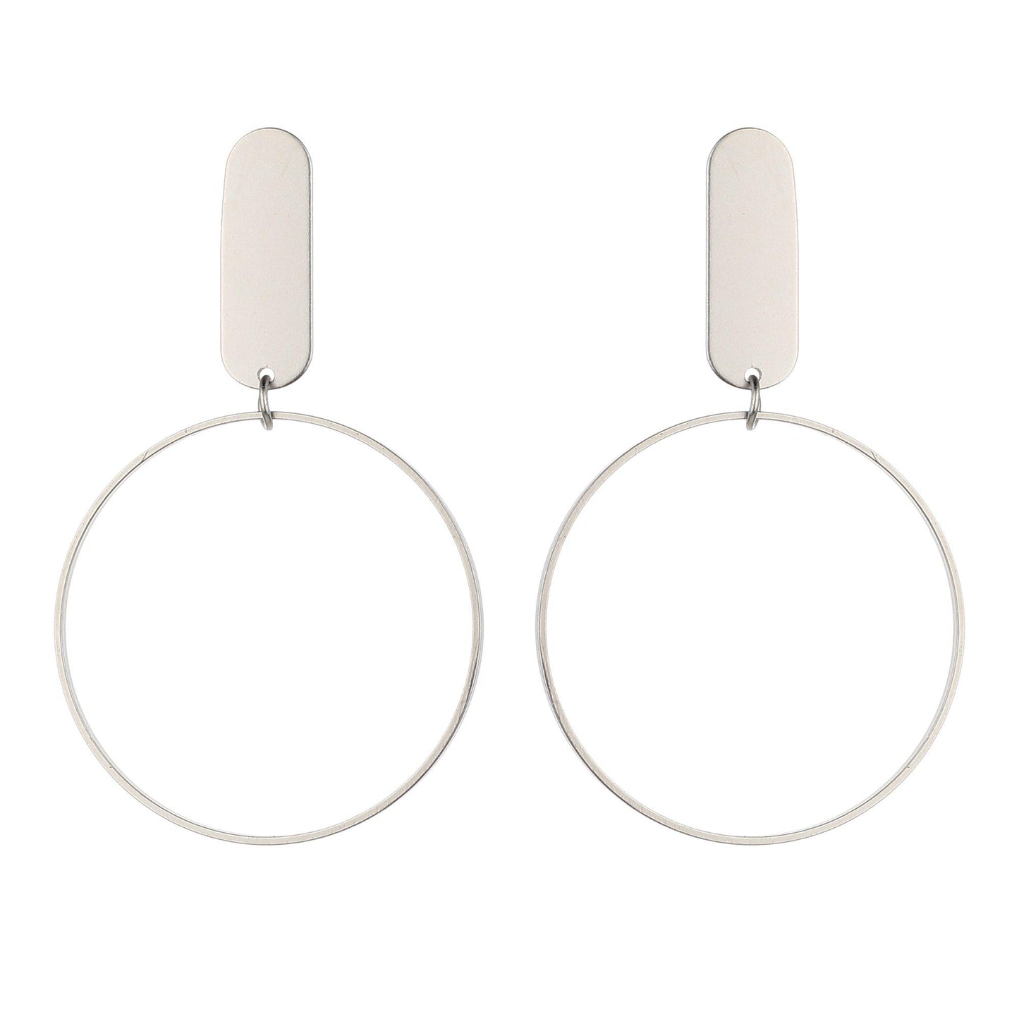 Designer Circle Hoop Earrings-Earrings-ONESKYSHOP