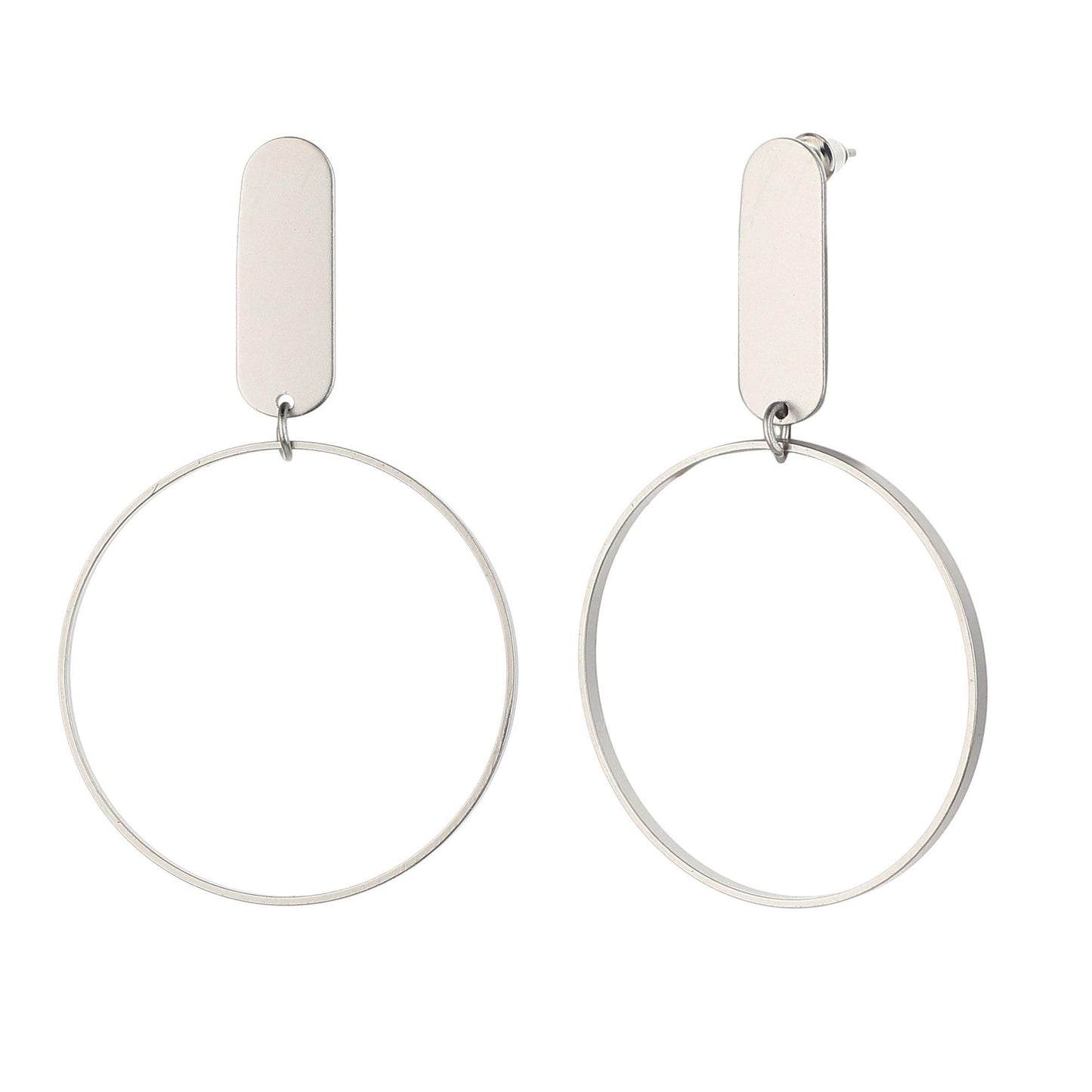 Designer Circle Hoop Earrings-Earrings-ONESKYSHOP