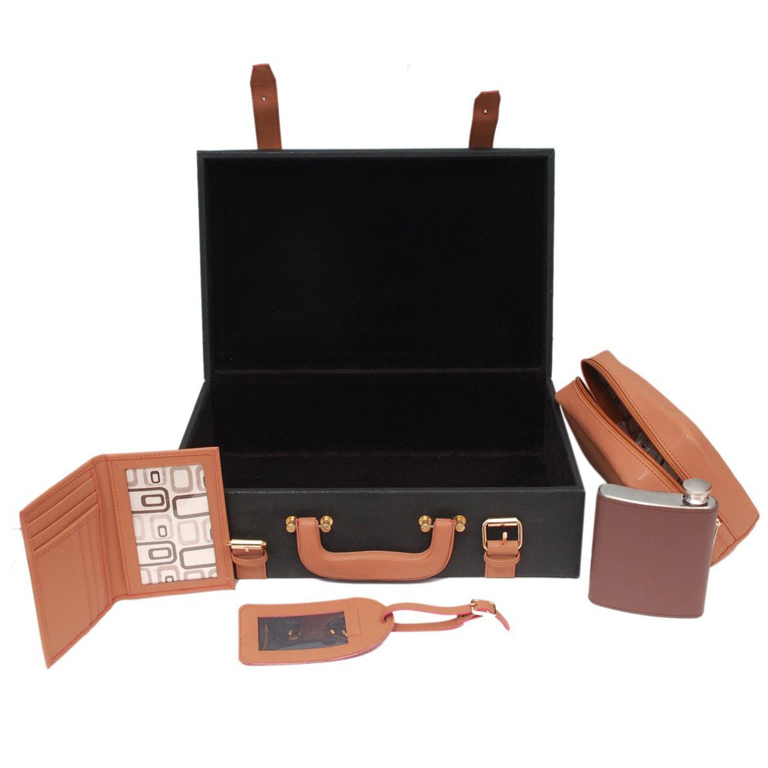Leather Trunk Box For Men-Gift Set-ONESKYSHOP