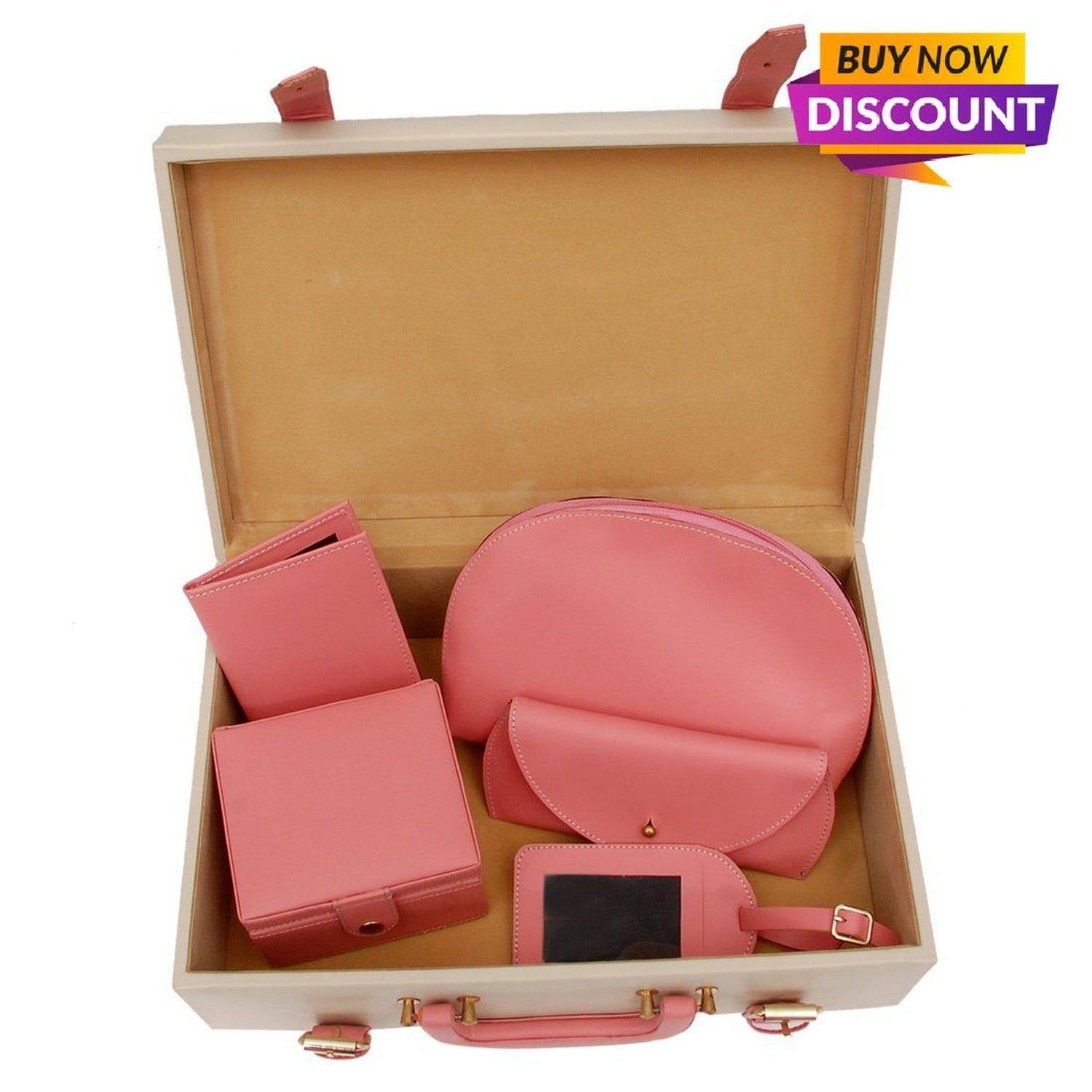Leather Trunk Box for Women-Gift Set-ONESKYSHOP