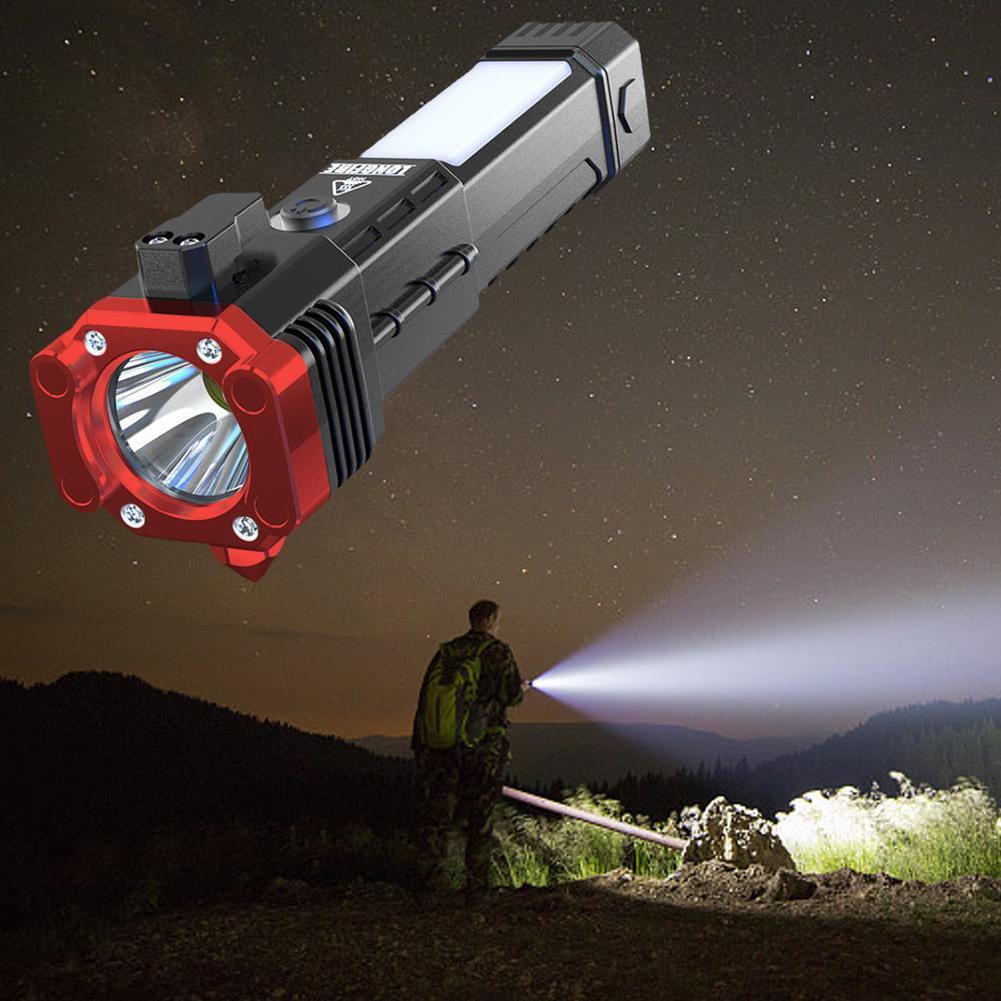POWERFUL LED TORCH LIGHT with HAMMER