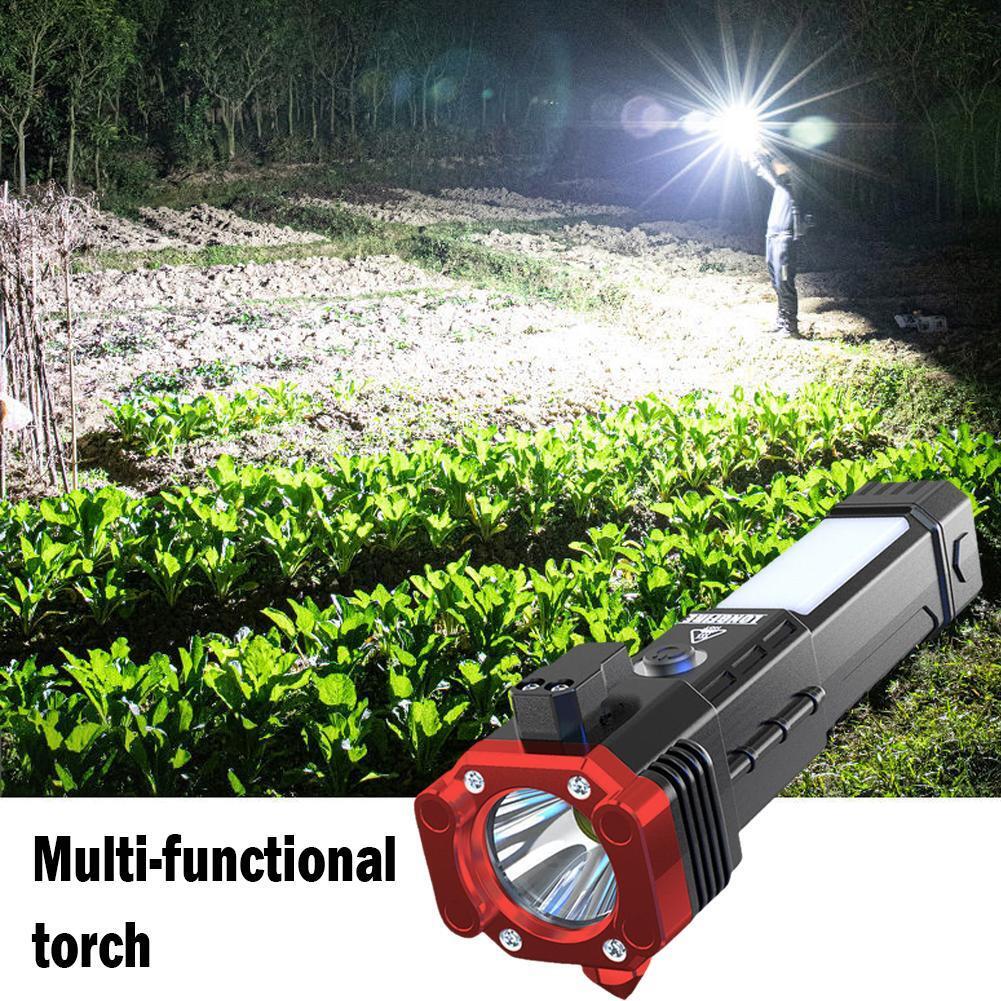 POWERFUL LED TORCH LIGHT with HAMMER